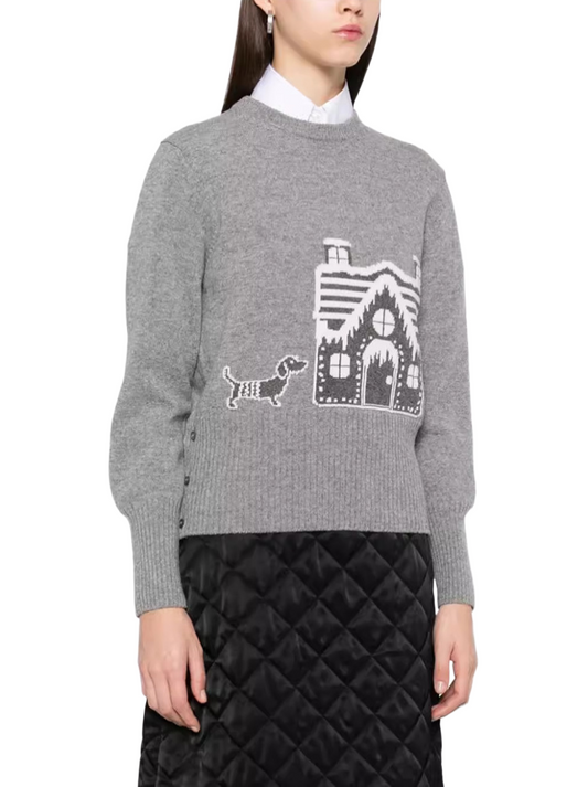 Christmas House Knitted Sweater  TREND