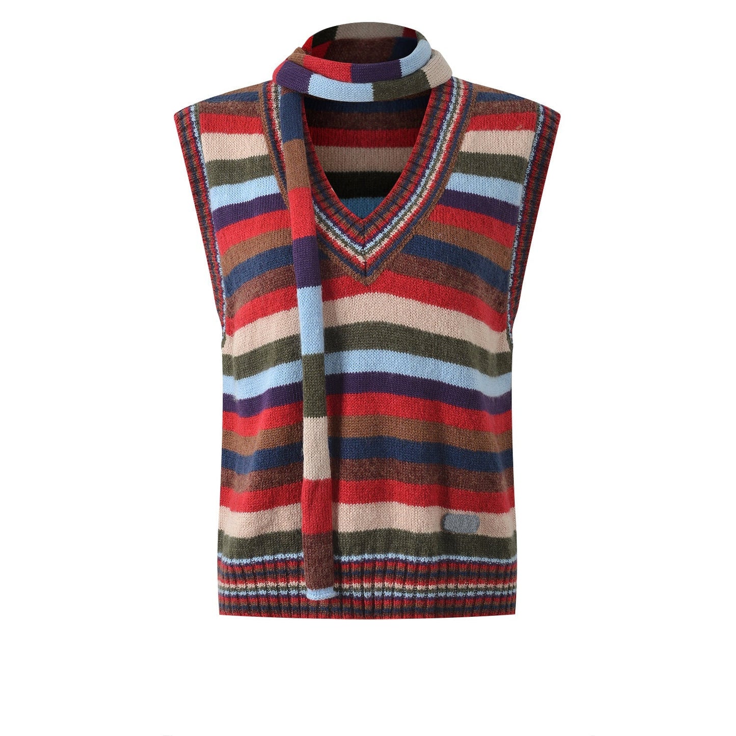 2025SS  Colorful striped lace-up vest THOM TREND