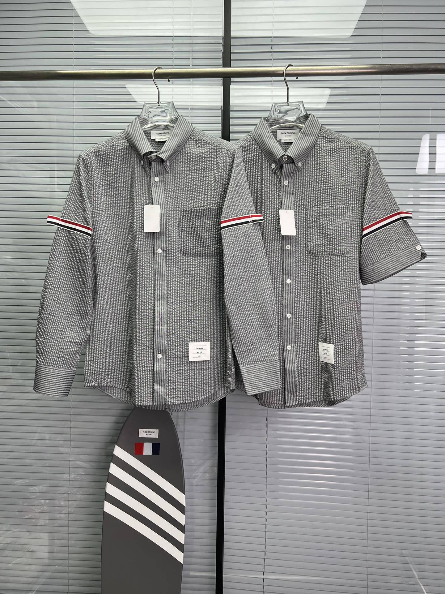 Men's Seersucker Shirt THOM TREND