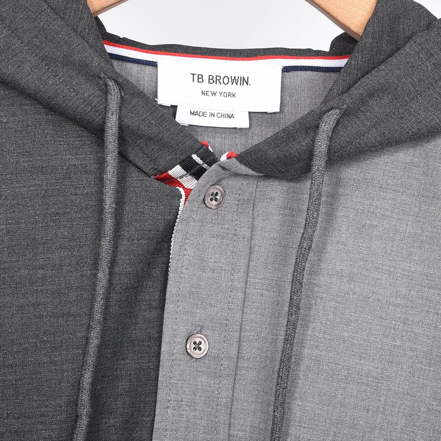 2025SS color-block hooded shirt THOM TREND