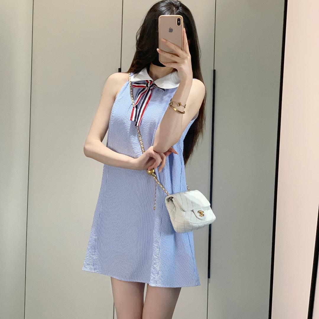 Blue Striped Shirt Dress（复制） THOM TREND