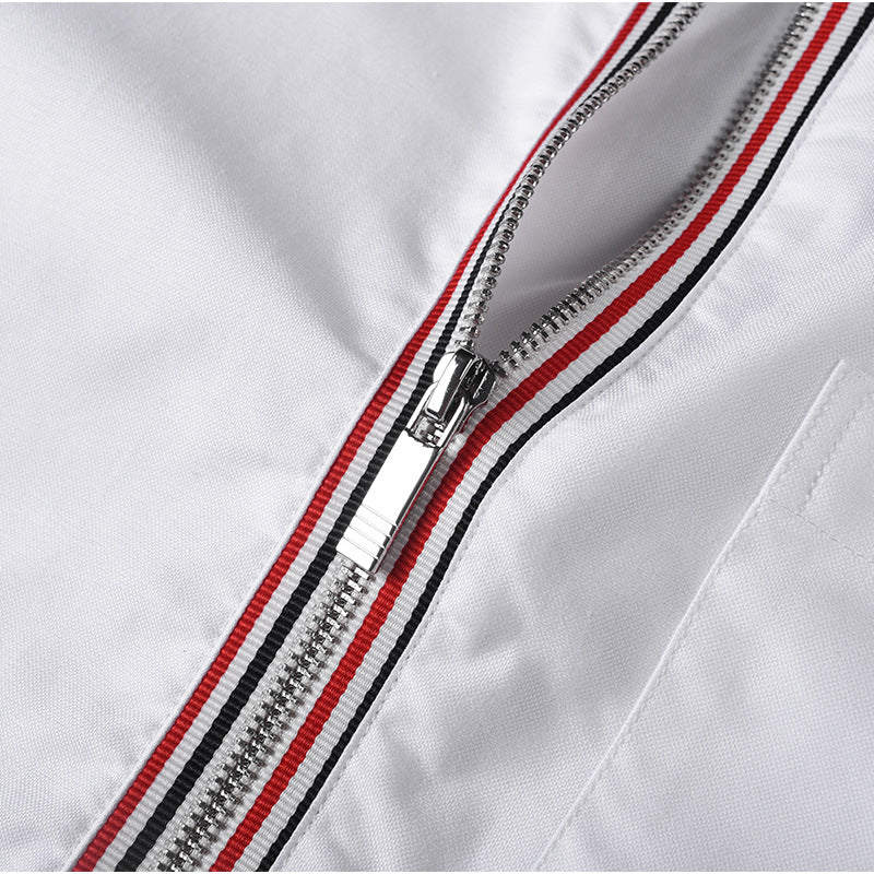 Men's striped short-sleeved shirt（复制） THOM TREND