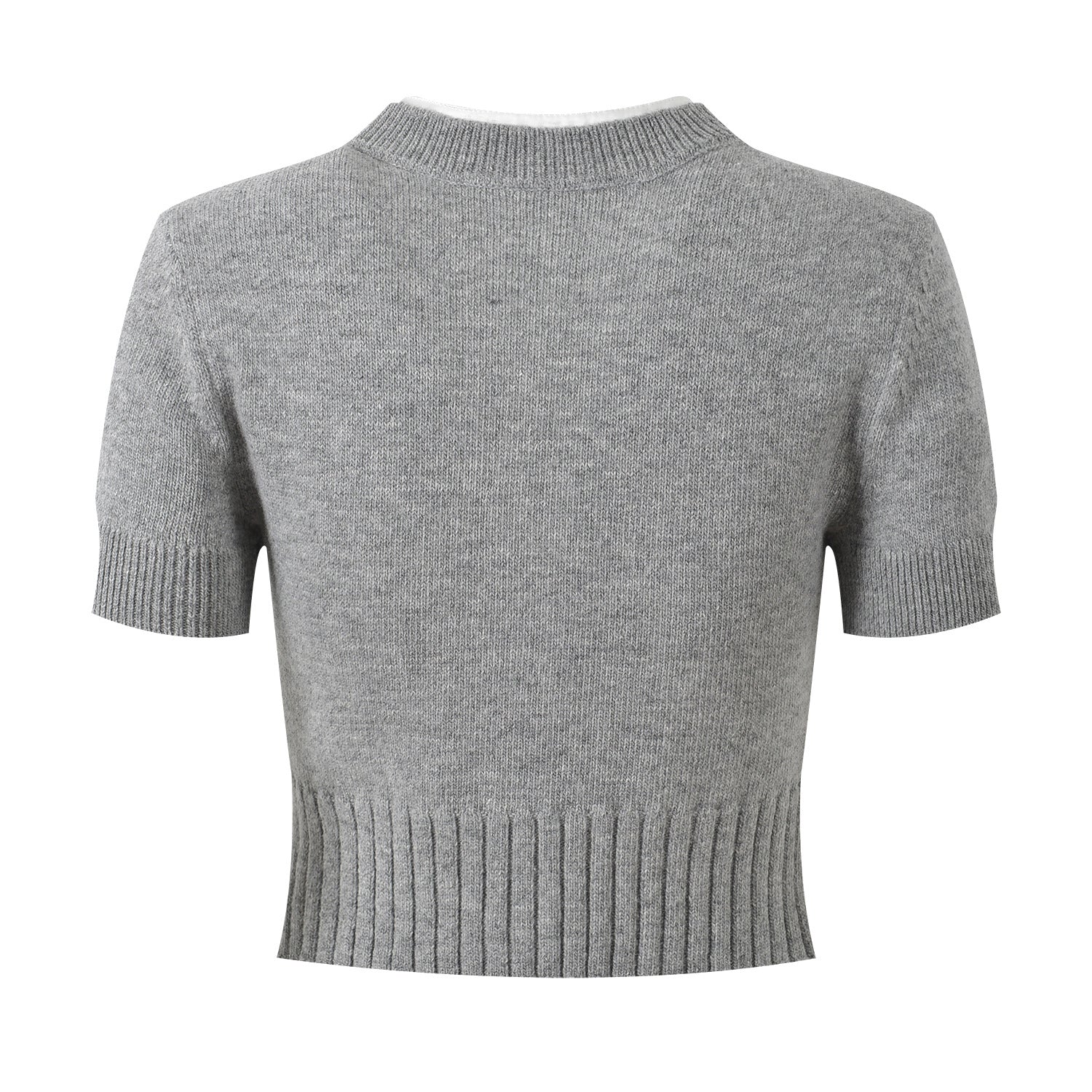 Short-sleeved knitted top + hip skirt THOM TREND