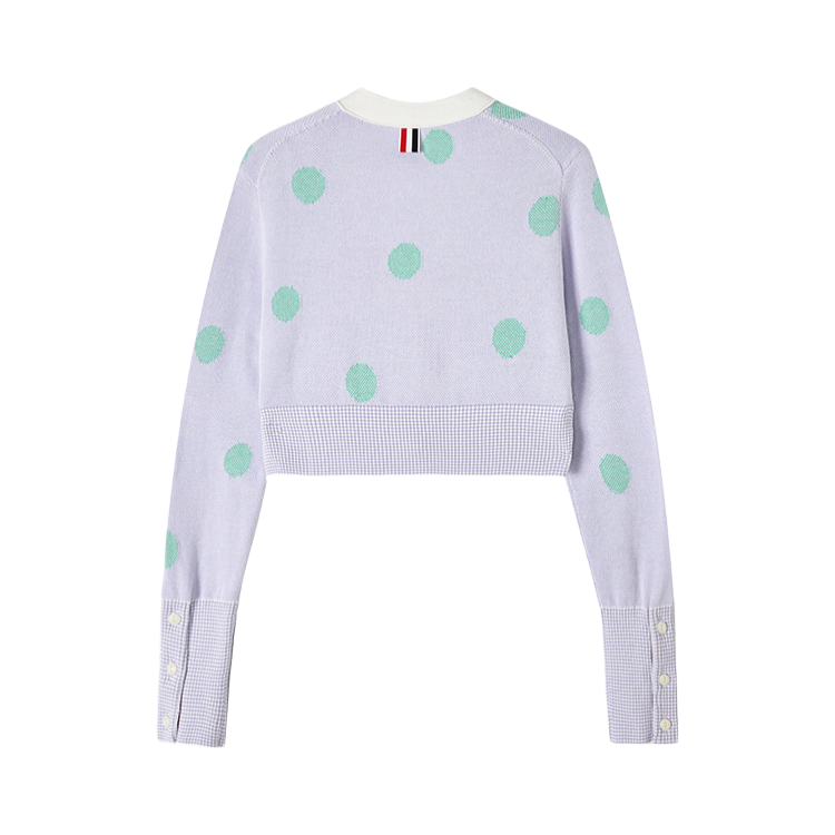 Four-Stripe Pink V-Neck Cardigan（副本） THOM TREND