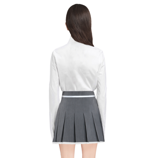  Drawstring pleated skirt  TREND