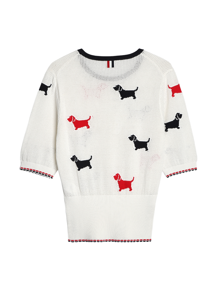 Crew neck hollow pullover sweater（副本） THOM TREND