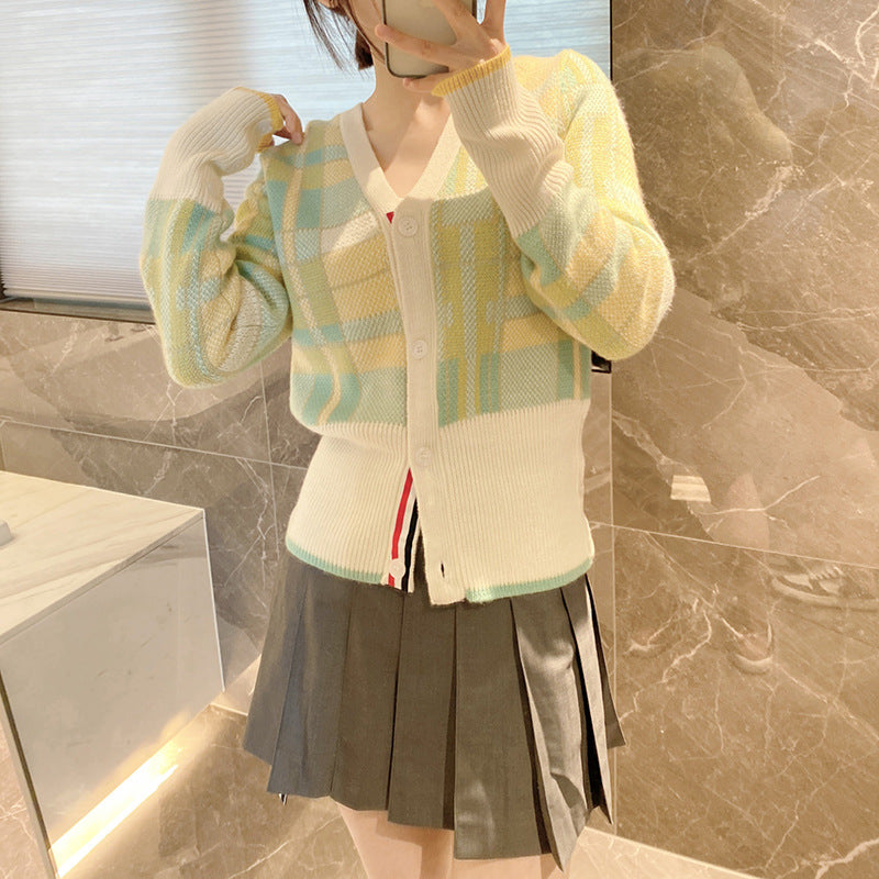 Women's jacquard cardigan sweater（副本） THOM TREND