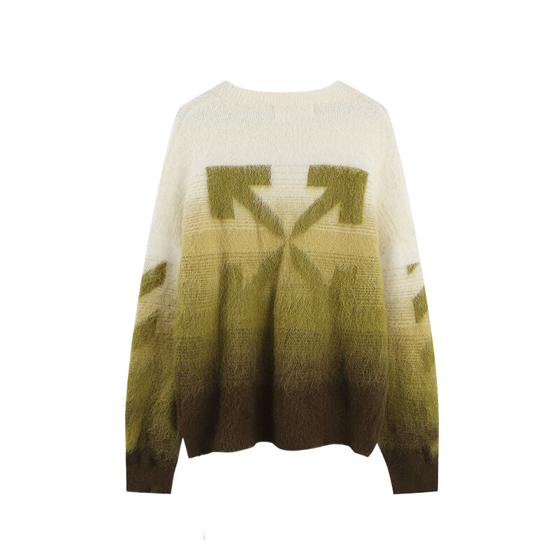 Off-White Men's Purple Gradient Arrow Knit Sweater product detail 6