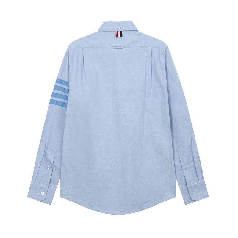Double Sleeve Patches Contrast Shirt（副本） THOM TREND