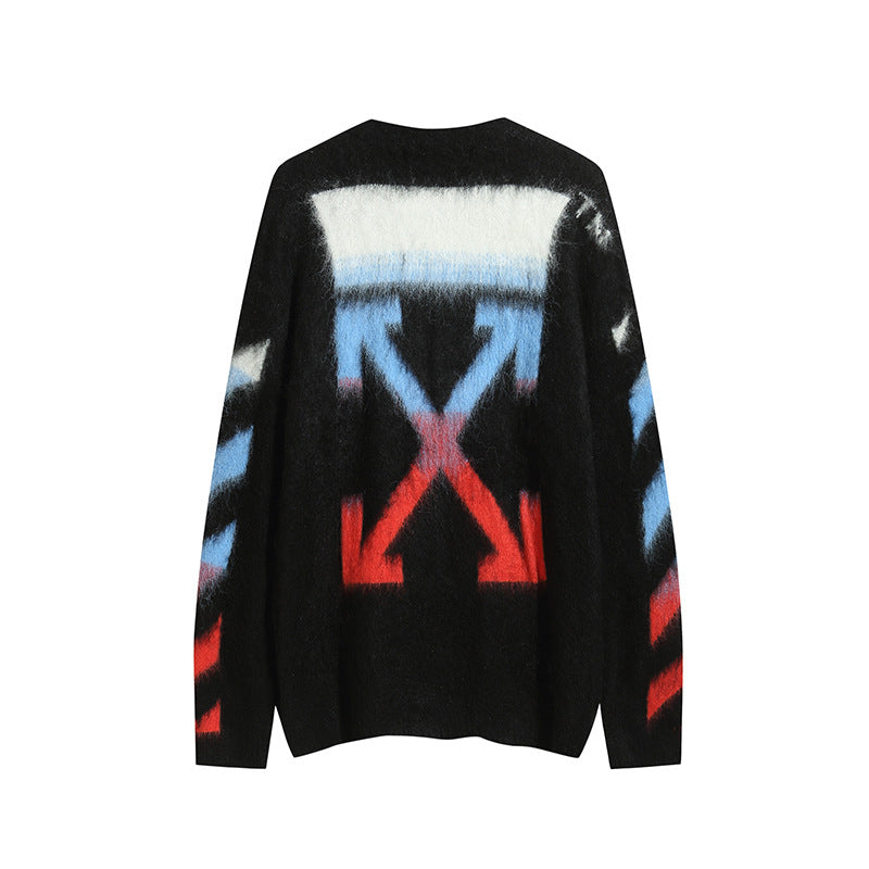 Off-White Men's Gradient Arrow Intarsia Knit Sweater product detail 9