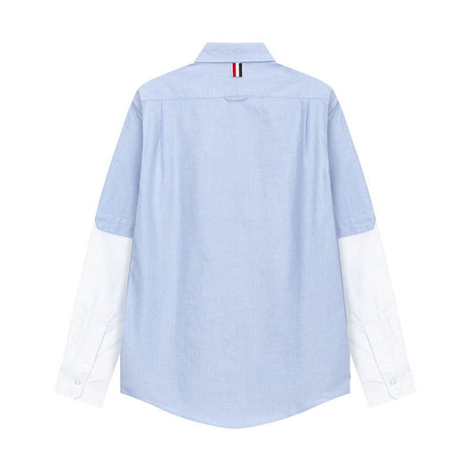 White and grey colorblock shirt£¨¸±±¾£© THOM TREND