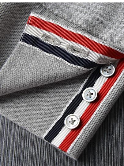 Check jacquard cardigan jacket THOM TREND