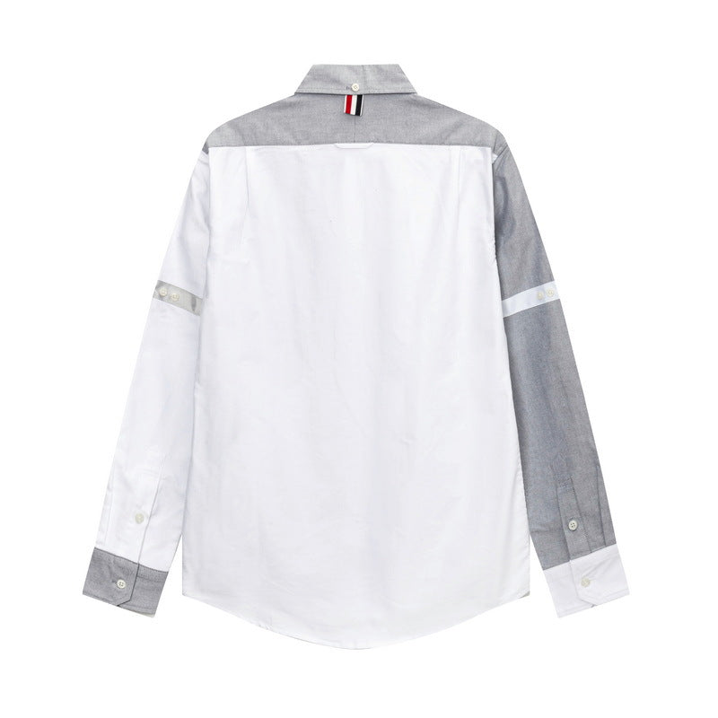 Puppy Print Back Slit Long Sleeve Shirt（副本） THOM TREND