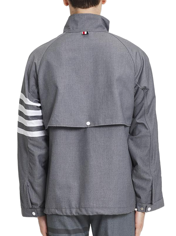 2025SS Men's double zipper stand collar jacket THOM TREND