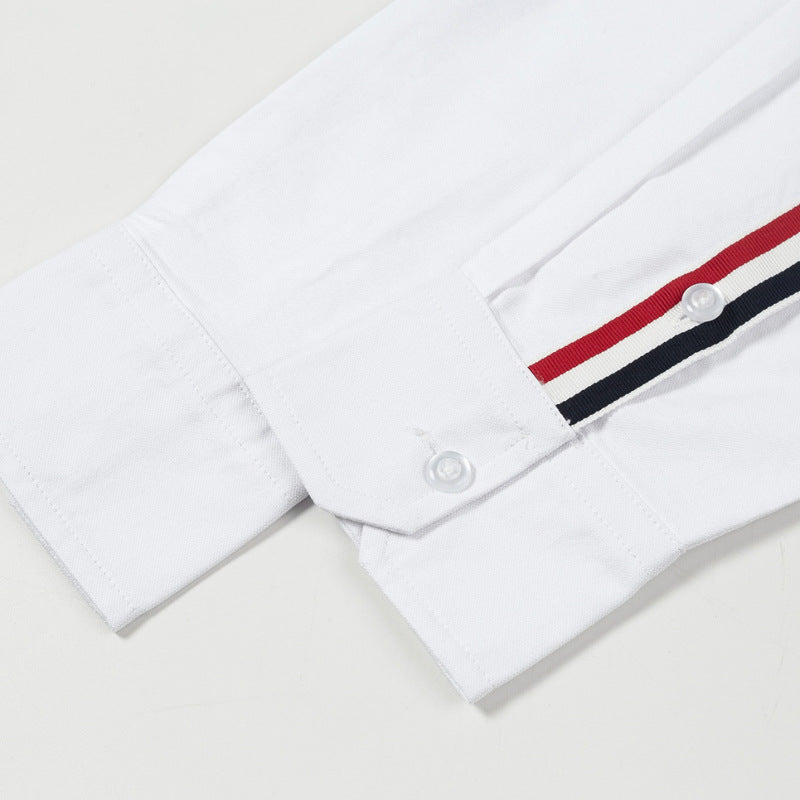 White shirt with webbing cuffs THOM TREND