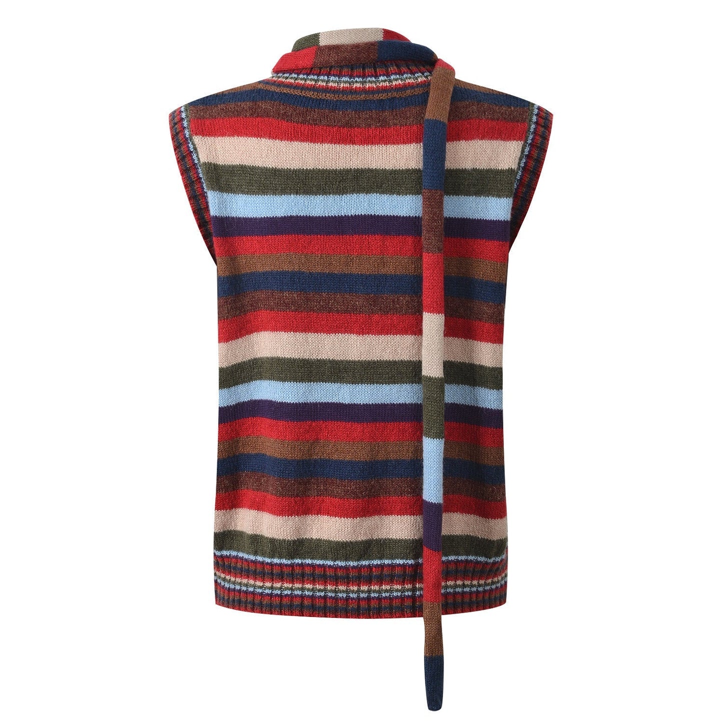 2025SS  Colorful striped lace-up vest THOM TREND