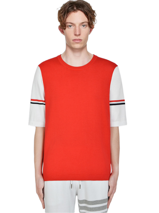 Colorblock crew neck T-shirt  TREND