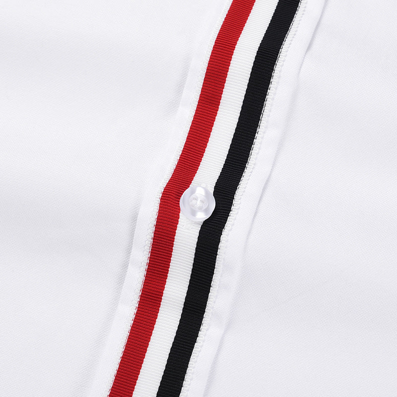 Men's zipper short sleeve shirt（复制） THOM TREND