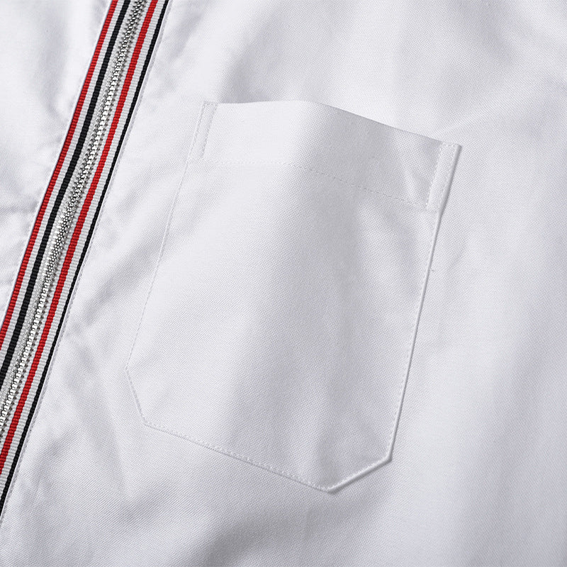 Men's striped short-sleeved shirt（复制） THOM TREND