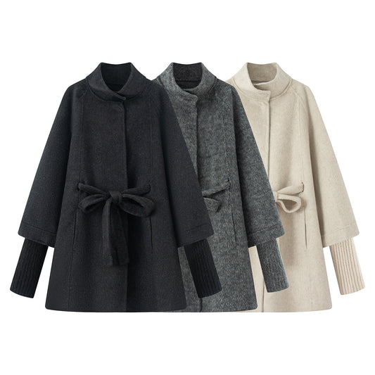 2025SS mid-length tie woolen coat THOM TREND