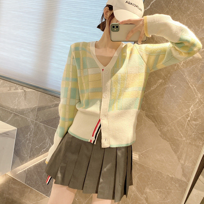 Women's jacquard cardigan sweater（副本） THOM TREND