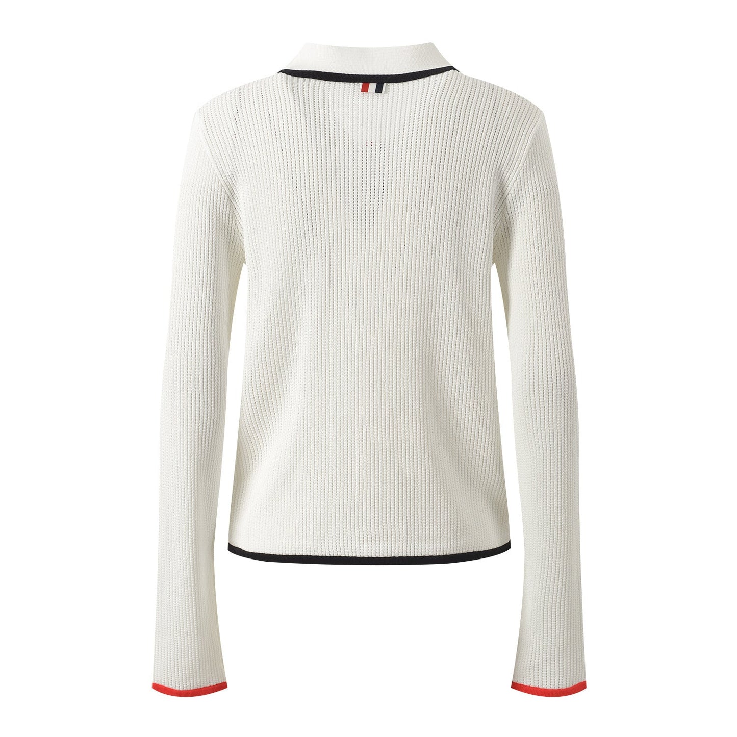 Polo collar cardigan