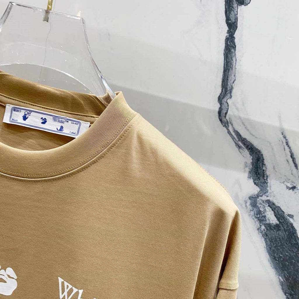 Off-White Multicolor Icon Graphic Cotton T-Shirt - White product detail view
