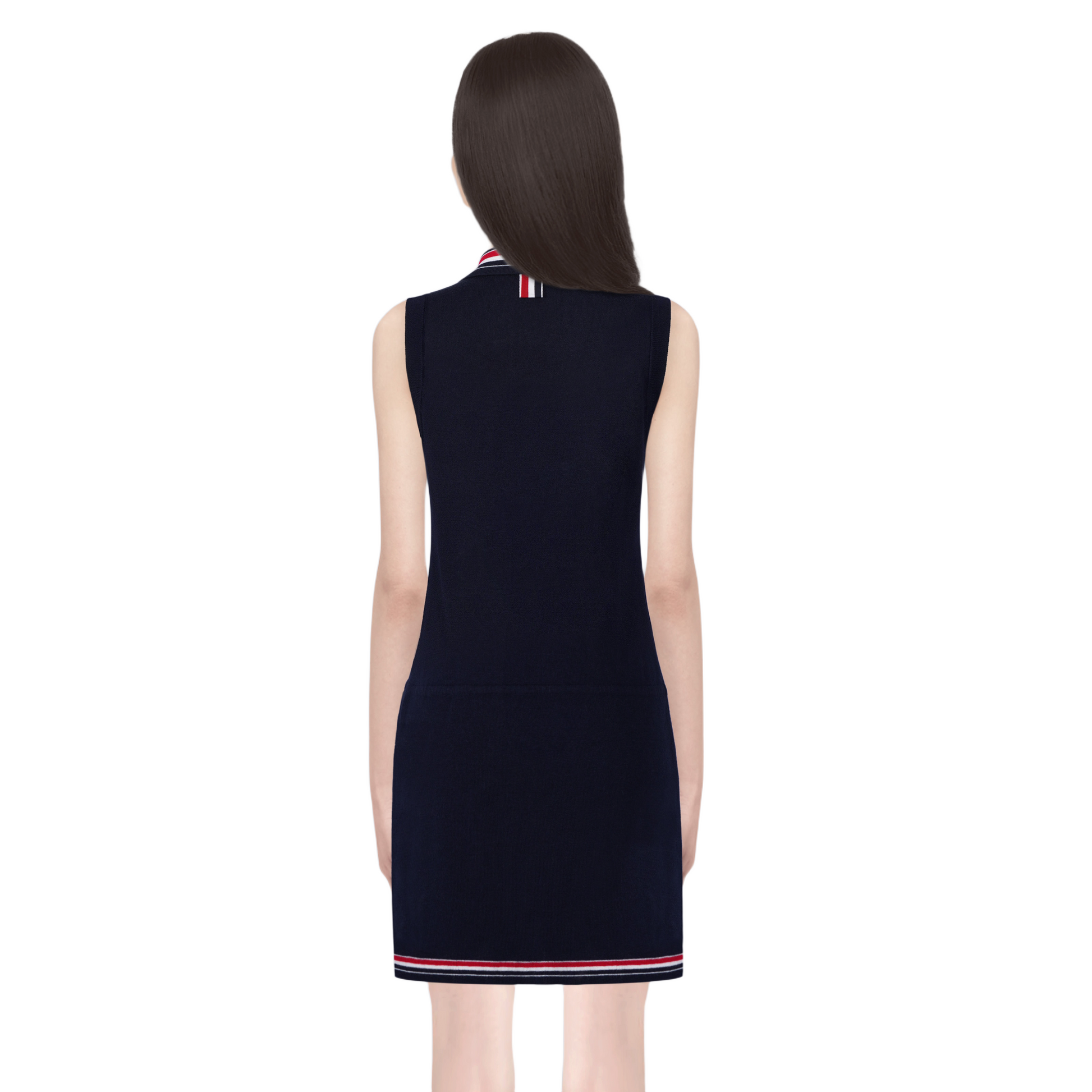 Women's tricolor knitted short sleeves（副本） THOM TREND