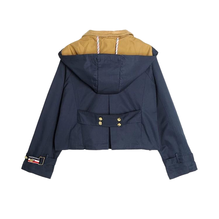 2025SS Women's Corduroy Contrast Tie Short Jacket THOM TREND