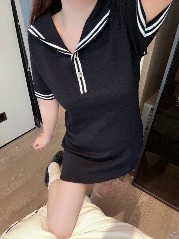 New Sailor Knit Dress THOM TREND