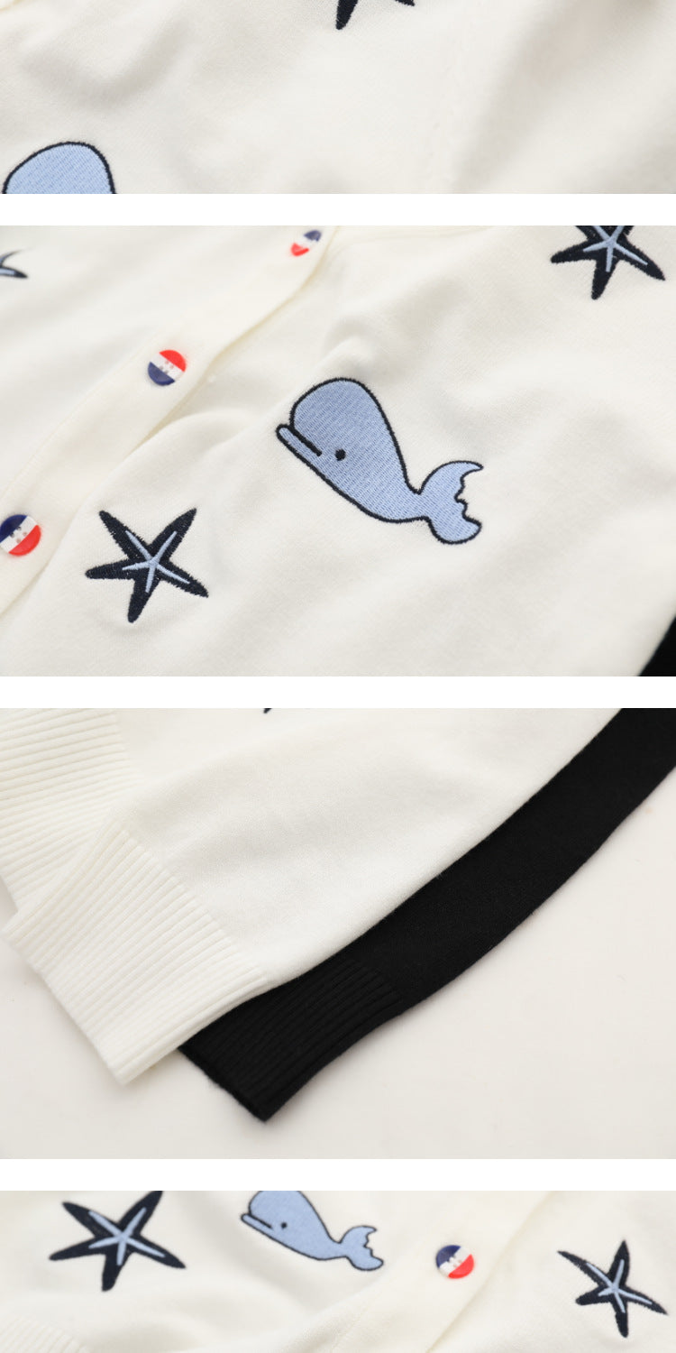 Women's V-neck cardigan