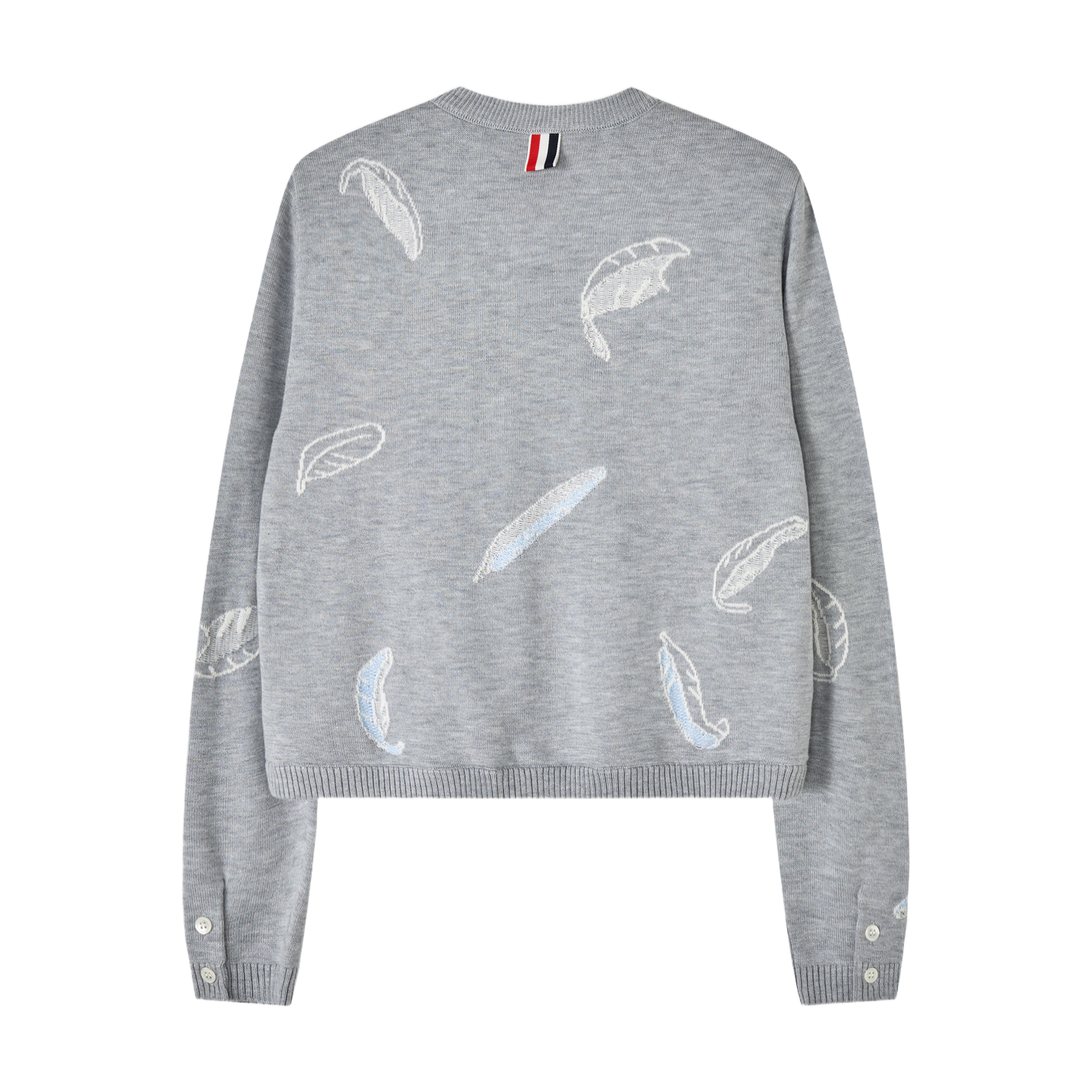2025SS Feather intarsia cardigan THOM TREND