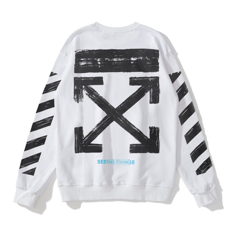 Off-White Monochrome Arrow Crewneck Sweatshirt product detail view