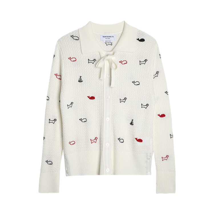 2025SS Animal Embroidery Lace-Up Thin Jacket THOM TREND