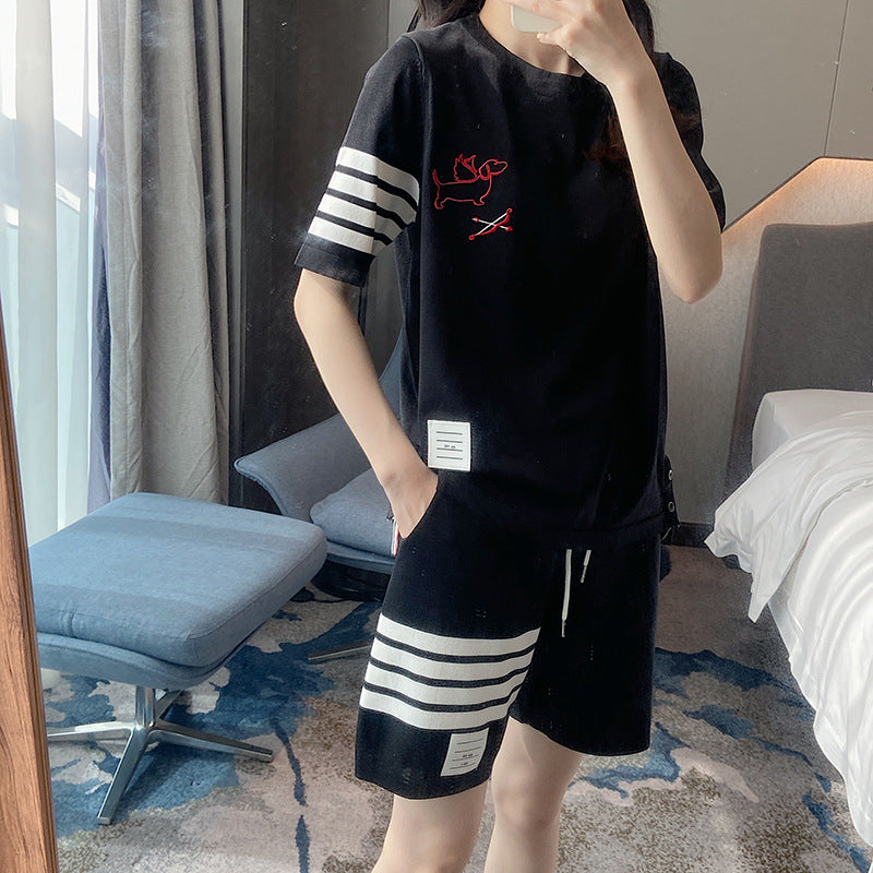 Ladies knitted short sleeves