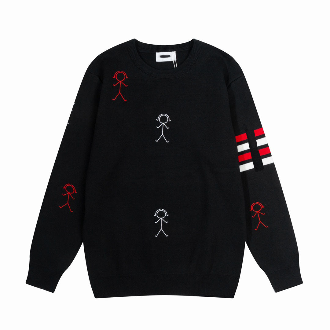 2025SS Stickman embroidered sweater THOM TREND