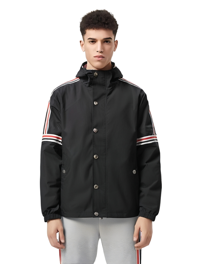 Men's windproof hooded work jacket THOM TREND