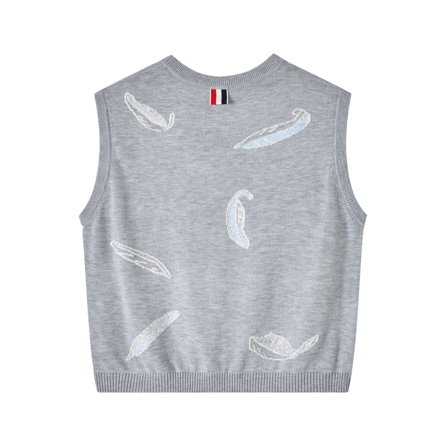 2025SS Women's Feather Intarsia Vest THOM TREND