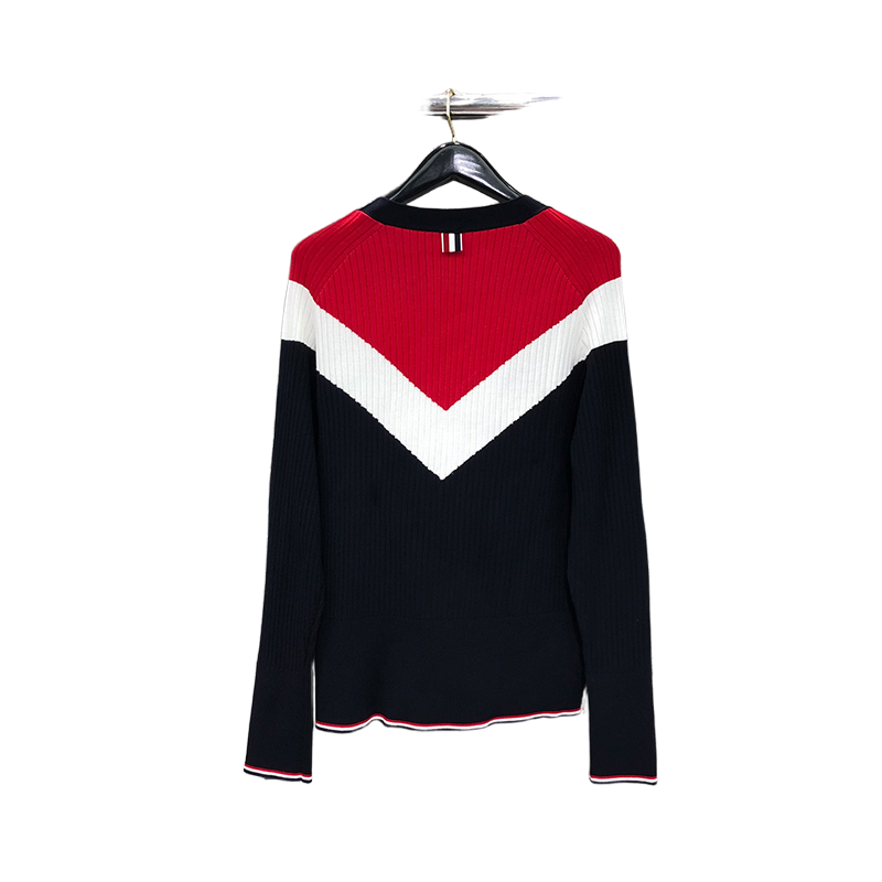 2025SS Color-blocked cardigan THOM TREND