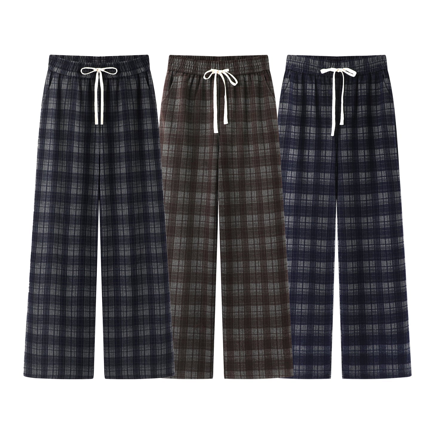 2025SS Plaid brushed trousers THOM TREND
