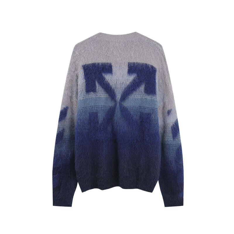 Off-White Men's Purple Gradient Arrow Knit Sweater product detail 14