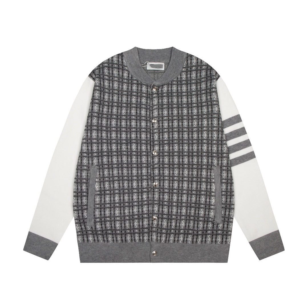 2025SS  color-block plaid jacket THOM TREND