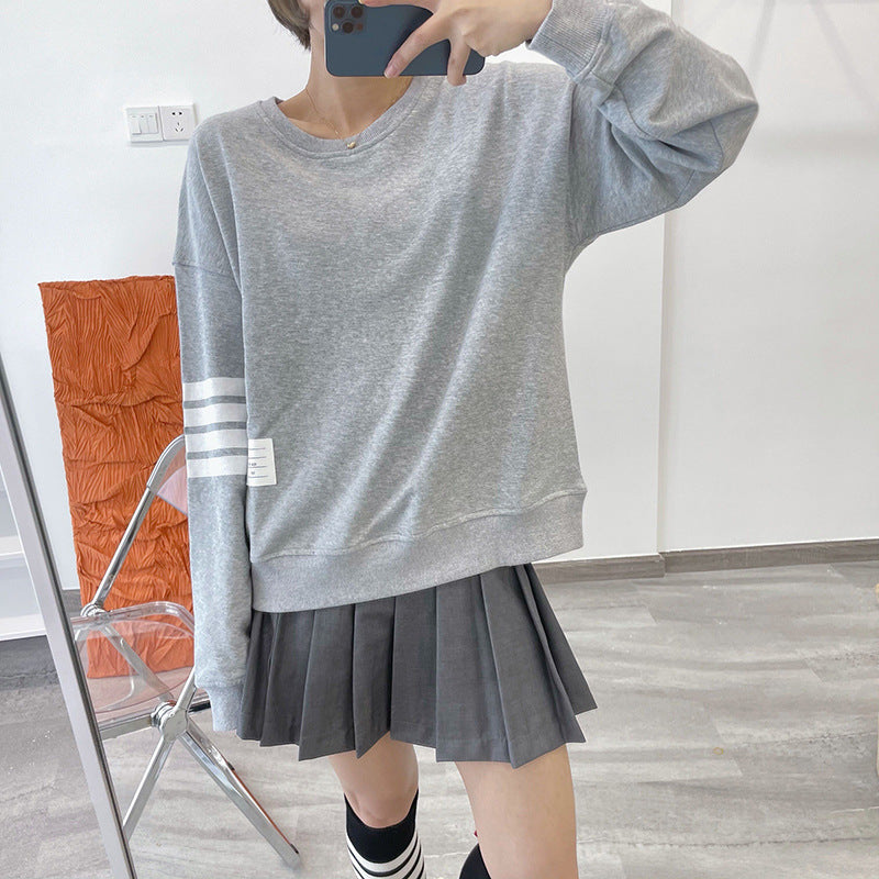 women's four stripe T-shirt sweater（复制） THOM TREND