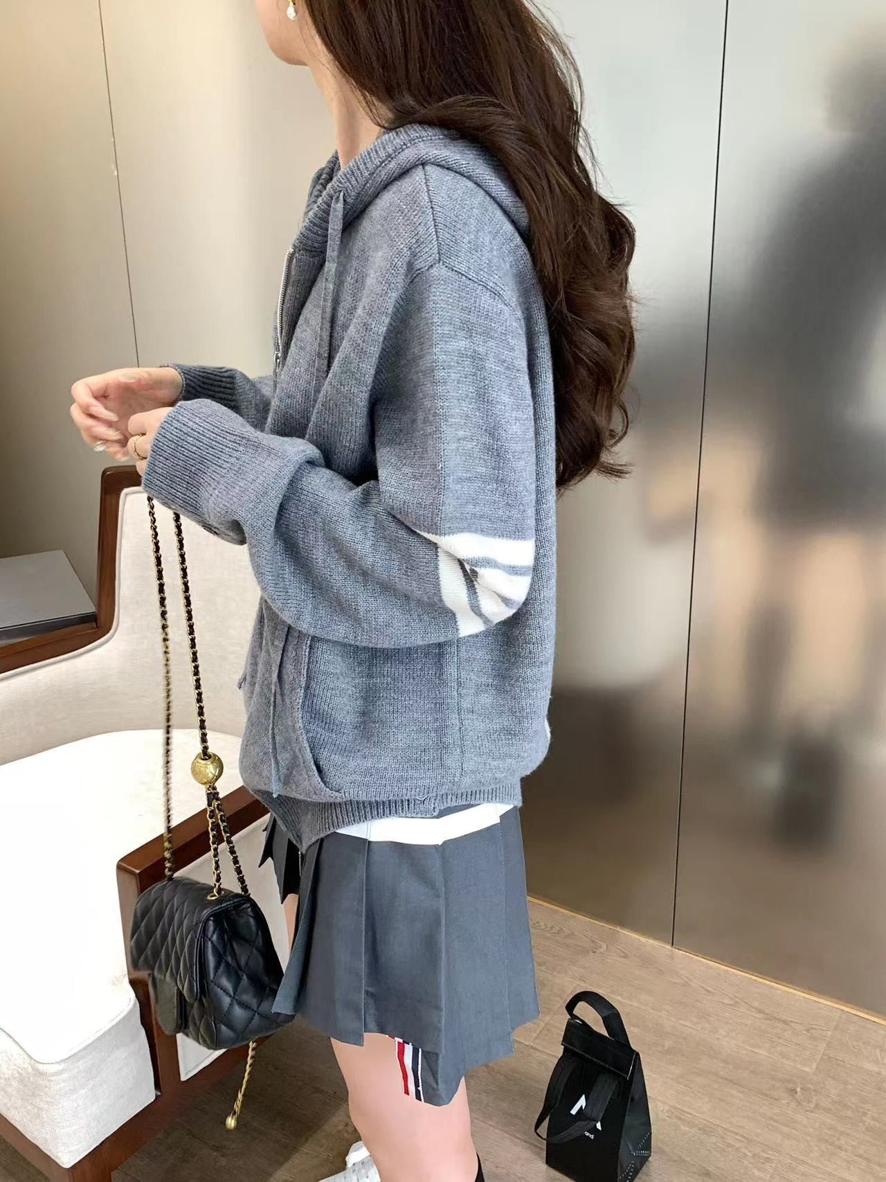 THOM  Sailboat jacquard hoodie THOM TREND