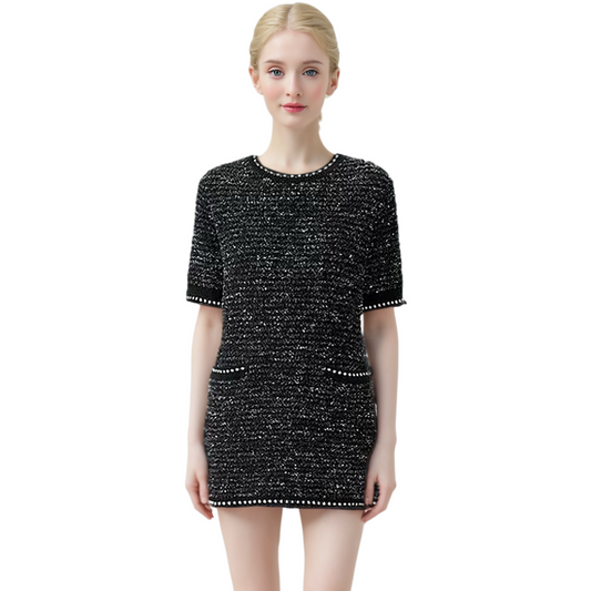 2025SS Women's Tweed Mini Dress THOM TREND