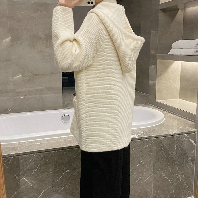 2025SS  Hooded knitted cardigan THOM TREND
