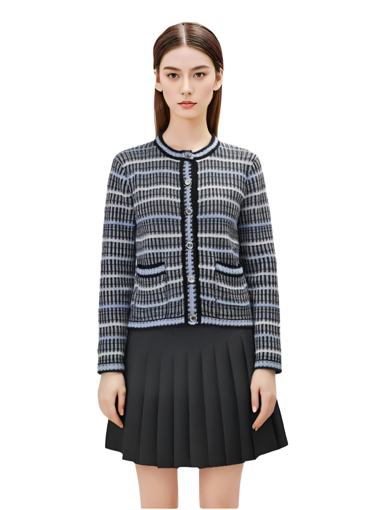 Women's Chanel style knitted cardigan THOM TREND