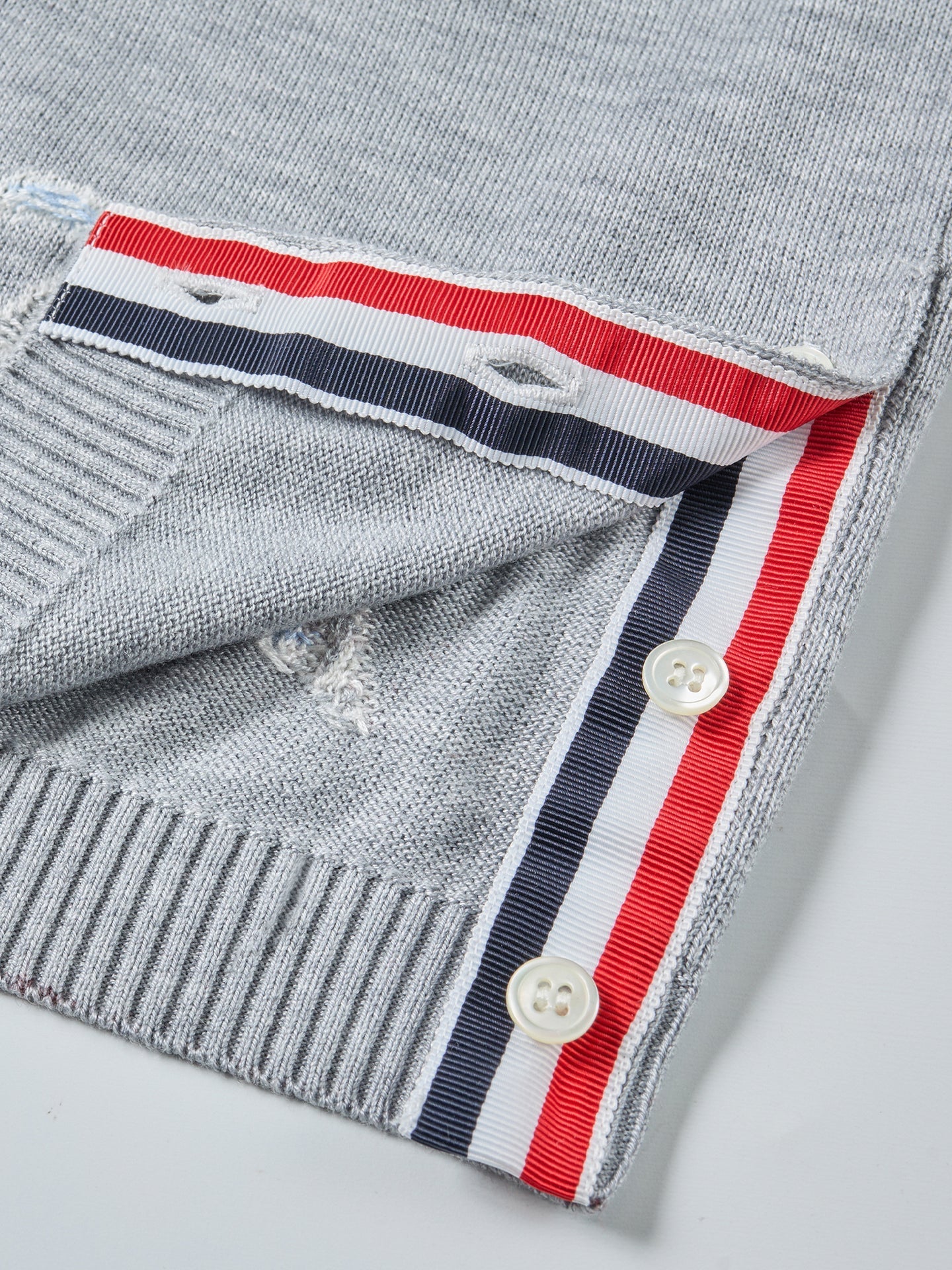 2025SS Women's Feather Intarsia Vest THOM TREND