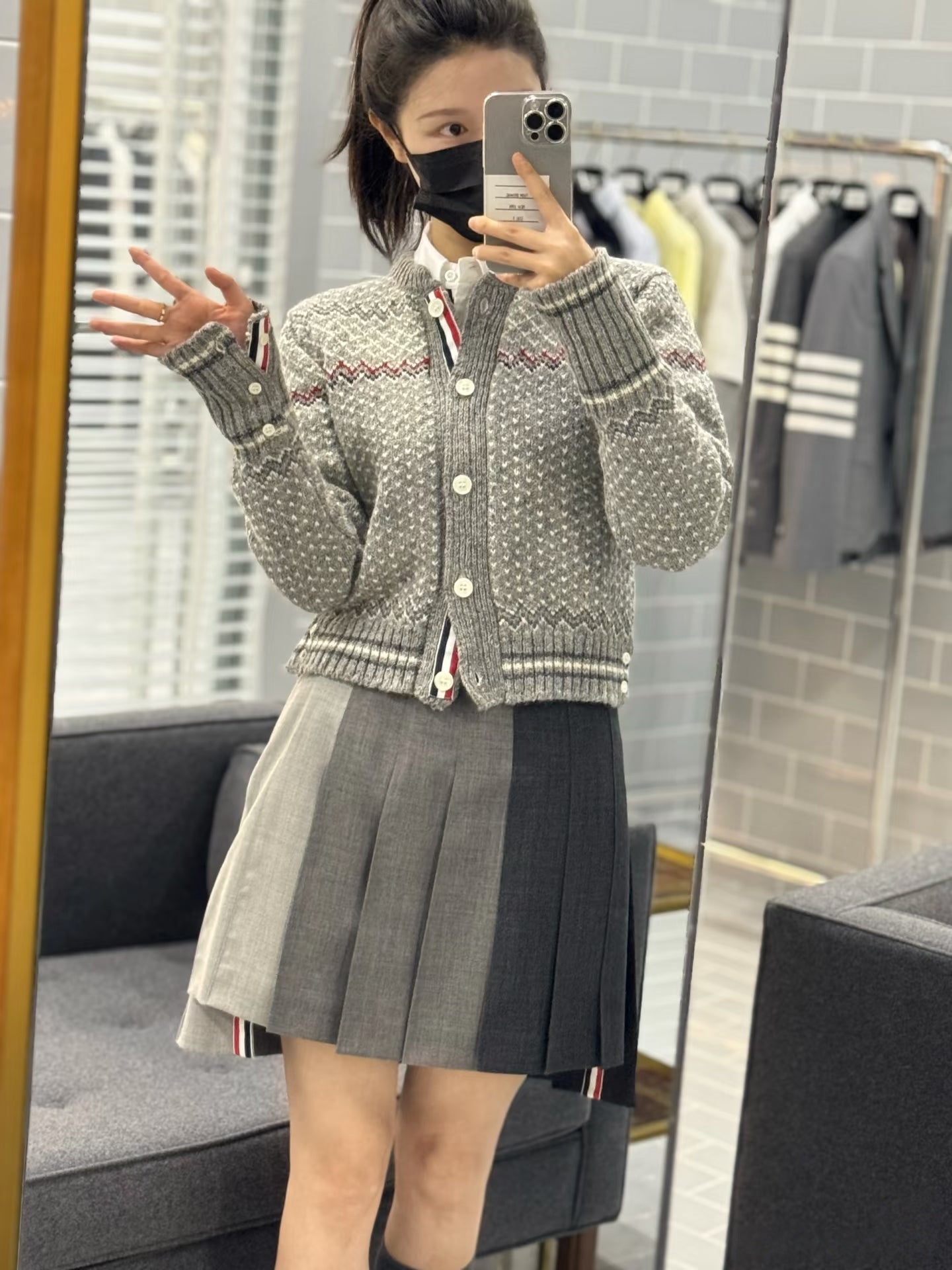 Fair Isle jacquard sweater THOM TREND
