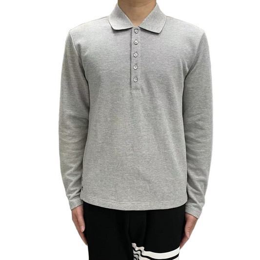 2025SS Lapel long-sleeved T-shirt THOM TREND